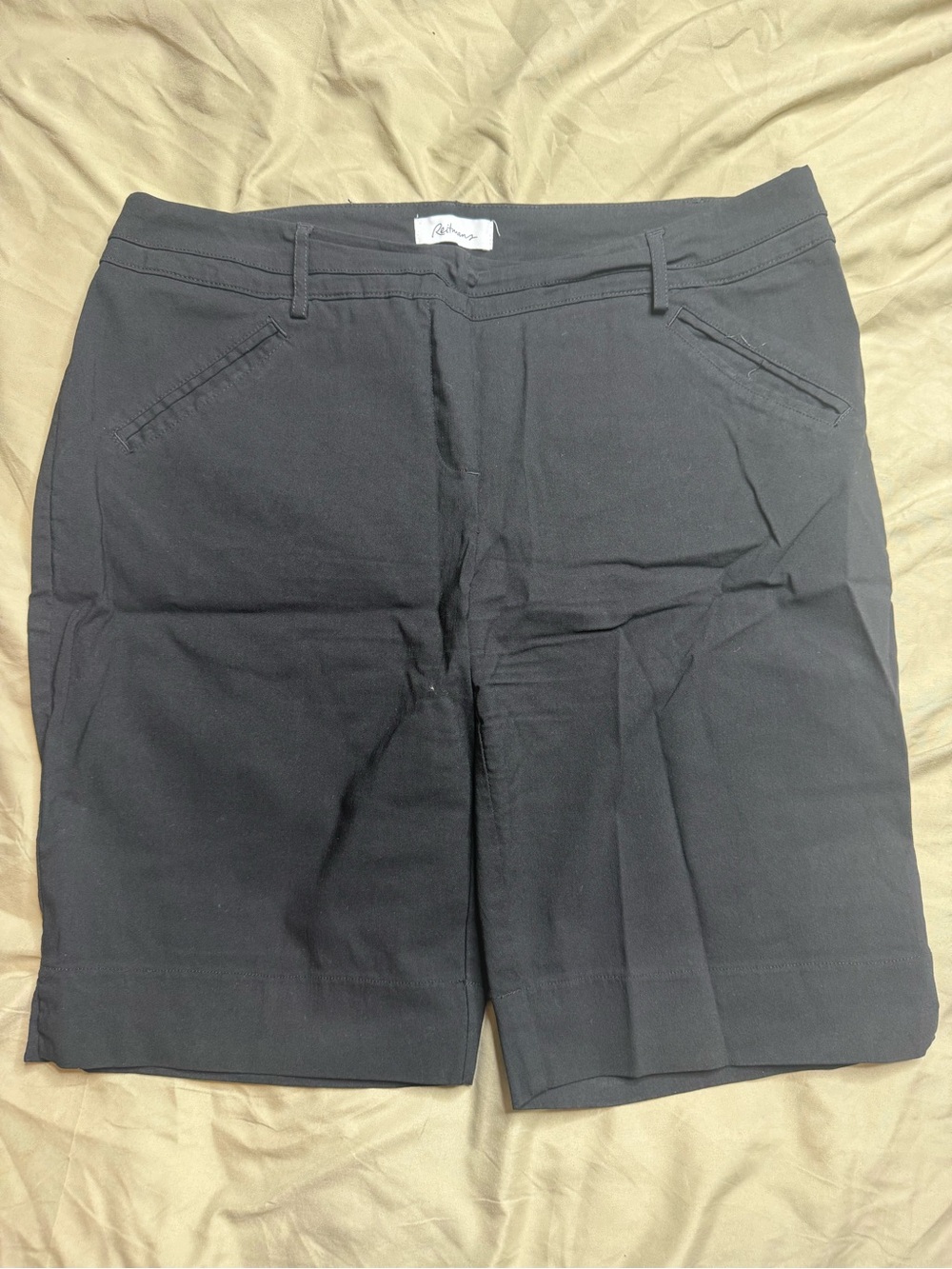Reitmans Women's Black Mid-Length Casual Shorts Size 14 Petites